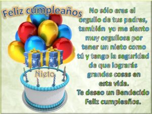 Lee más sobre el artículo Carta A Mi Nieto En Su Cumpleaños