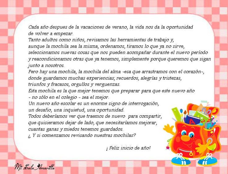 Carta A Mis Alumnos De Preescolar