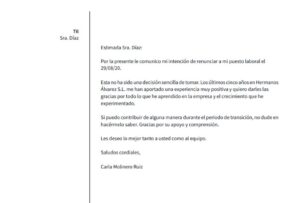 Lee más sobre el artículo Carta De Abandono De Trabajo