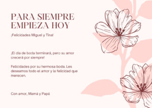 Lee más sobre el artículo Carta De Felicitación Por Boda