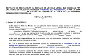 Lee más sobre el artículo Carta De Venta De Vehículo Usado