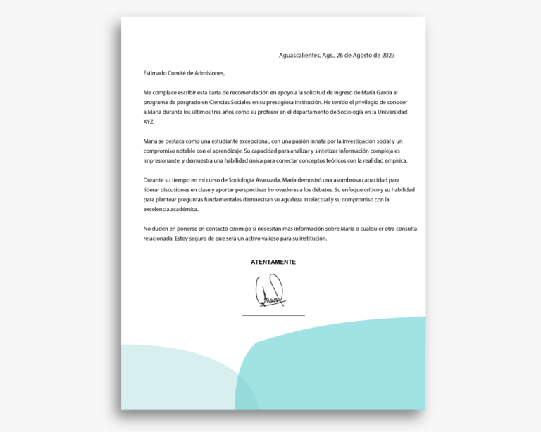 Carta De Justificación De Inasistencia - iCartas.org