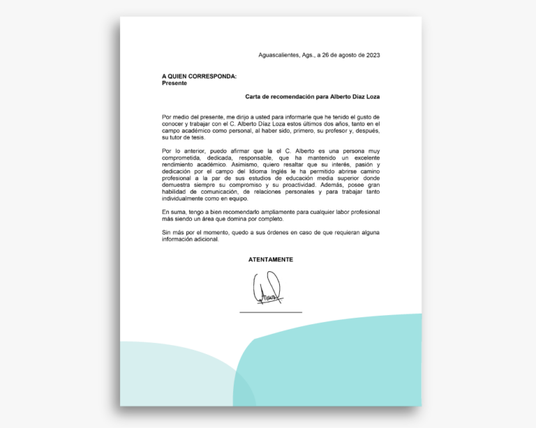 Carta De Terminación De Servicio Social - iCartas.org