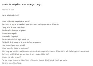 Lee más sobre el artículo Carta Para Una Ex Mejor Amiga